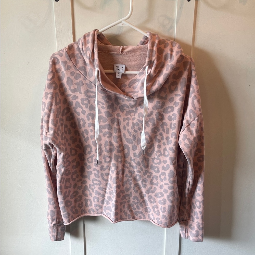 Peyton Jensen Leopard Print Hoodie